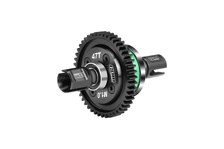 GPM Carbon Steel and Aluminium 47T 1Mod Complete Differential - Green image 131177