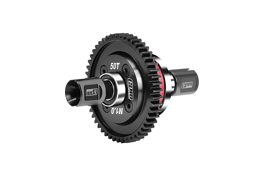 GPM Carbon Steel and Aluminium 50T 1Mod Complete Differential - Red image 131182
