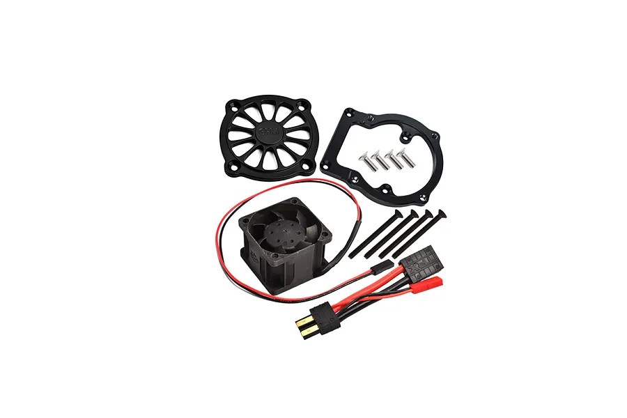 GPM 12V High Performance 40x40mm Motor Cooling Fan with Mount - Black image 131344