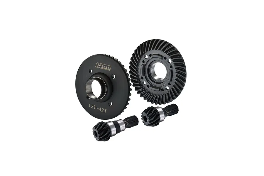 GPM Chrome Steel Front &amp;amp; Rear Spiral Bevel Gear Set image 131379