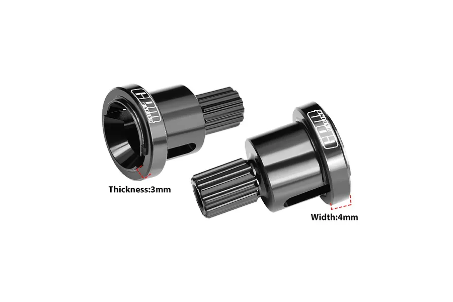 GPM Medium Carbon Steel Front or Rear Diff Outdrive Cups 2Pcs image 131381