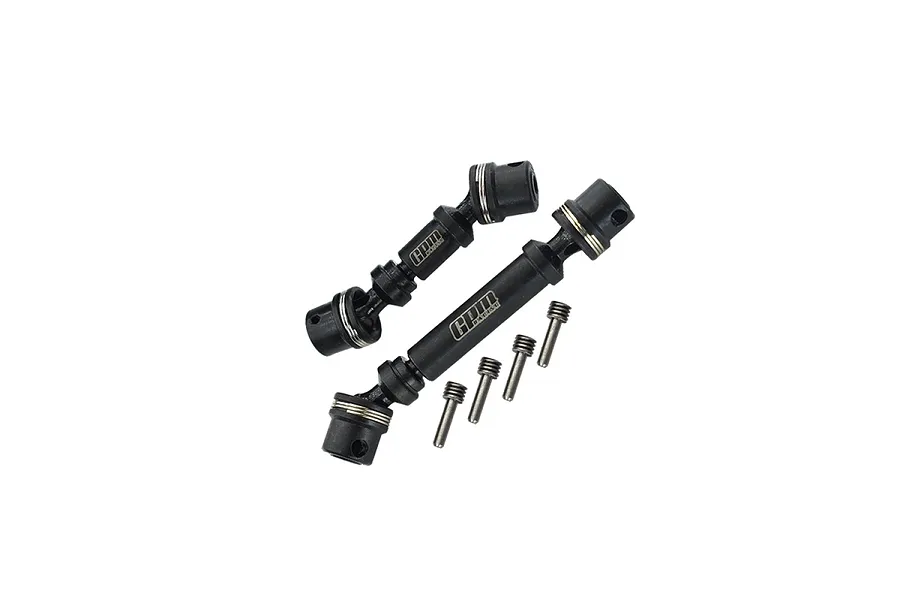 GPM Black Carbon Steel Front &amp;amp; Rear Driveshafts 2Pcs image 131434
