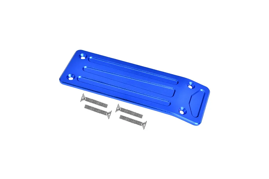 GPM Blue Aluminium X-Maxx Rear Skid Plate w/ Hardware image 131485