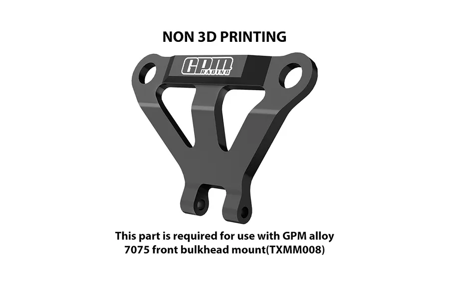 GPM Aluminium Front Bumper Mount Brace - Black image 1
