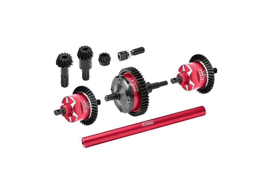 GPM Carbon Steel and Aluminium Complete Differential Set - Red image 131509
