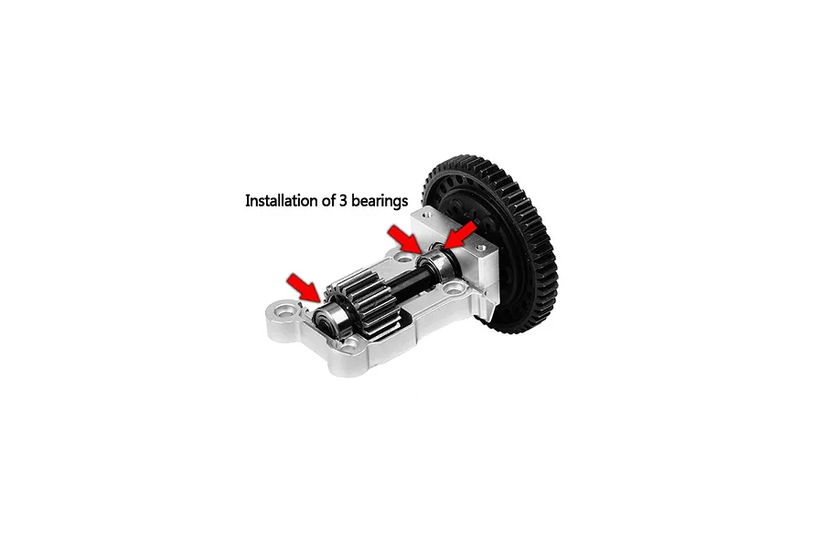 GPM Aluminium Rear Gear Cover - Red image 131559