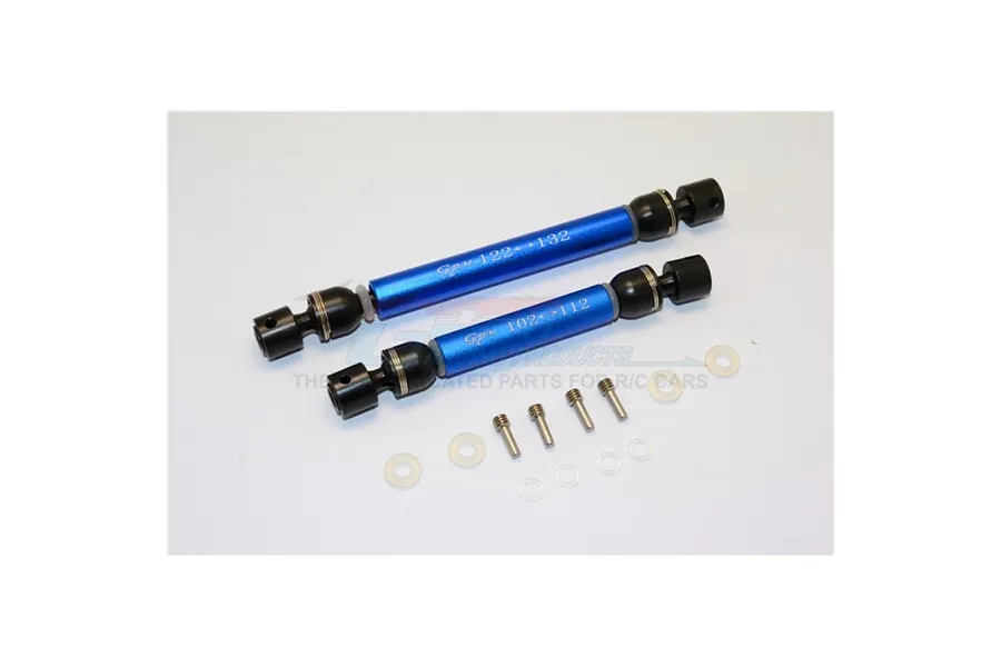 GPM Blue Steel &amp;amp; Aluminium TRX-4 Centre Front &amp;amp; Rear Drive Shaft Set 2Pc image 131629