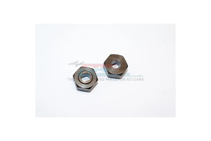GPM Blue Steel Traxxas Slash/Stampede 4x4 Rear Universal Drive Shafts 2Pcs w/ 12mm Hexes image 131675