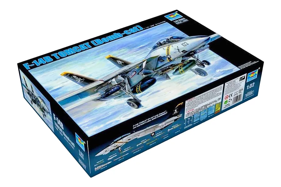 Trumpeter 1/32 F-14A Tomcat Plastic Scaled Model Kit image 131816