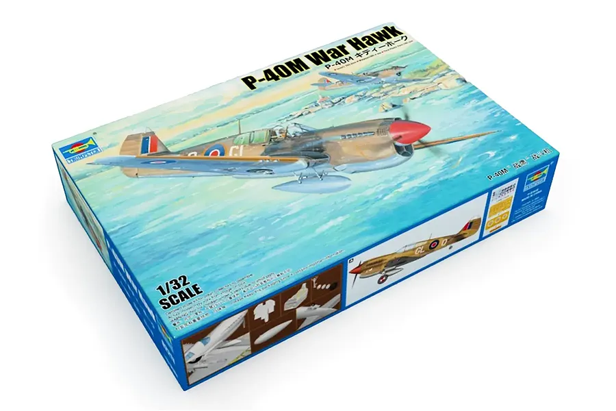 Trumpeter 1/32 RAAF P-40M War Hawk Fighter Scaled Plastic Model Kit image 131838