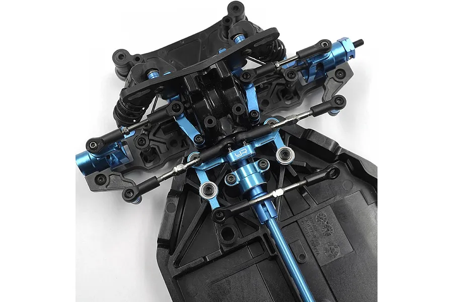 Yeah Racing Aluminium Long Tie-Rod Steering Set - Blue image 5