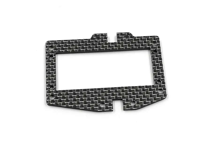 Yeah Racing Carbon Fibre 2.5mm Motor Mount Plate - Silver image 3