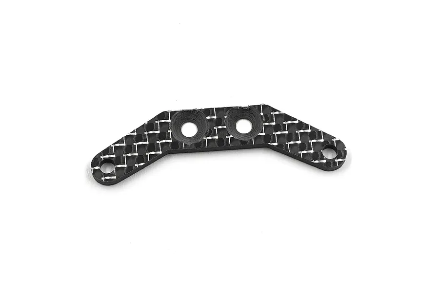 Yeah Racing Carbon Fibre 2.0mm Roll Spring Mount - Silver image 131961