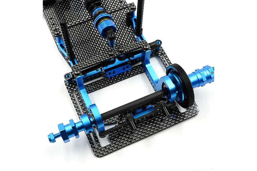 Yeah Racing Carbon Fibre 2.0mm Roll Spring Mount - Silver image 131962