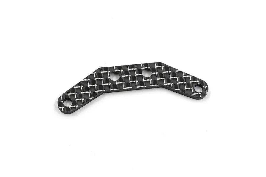 Yeah Racing Carbon Fibre 2.0mm Roll Spring Mount - Silver image 131963