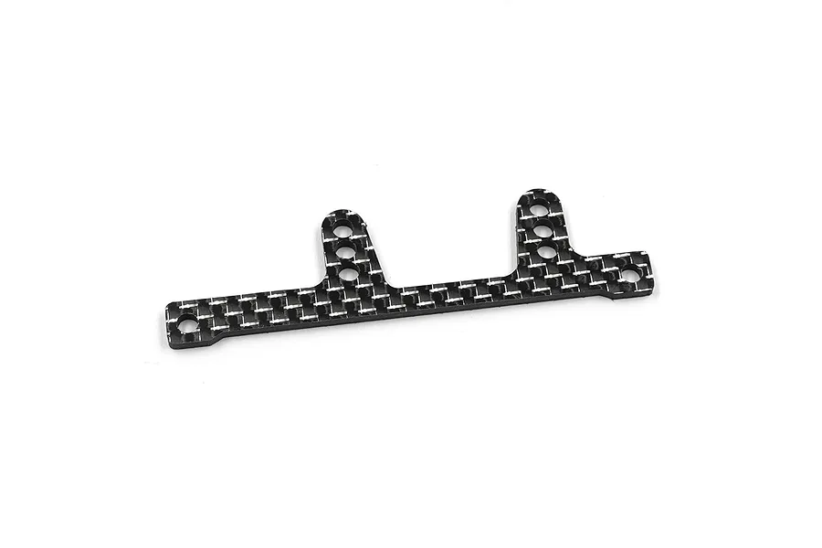 Yeah Racing Carbon Fibre 2.0mm Rear Wing Mount - Silver image 1