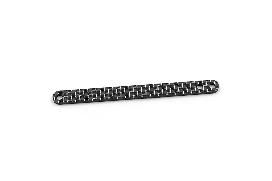 Yeah Racing Carbon Fibre 2.0mm Front Stiffener - Silver image 1