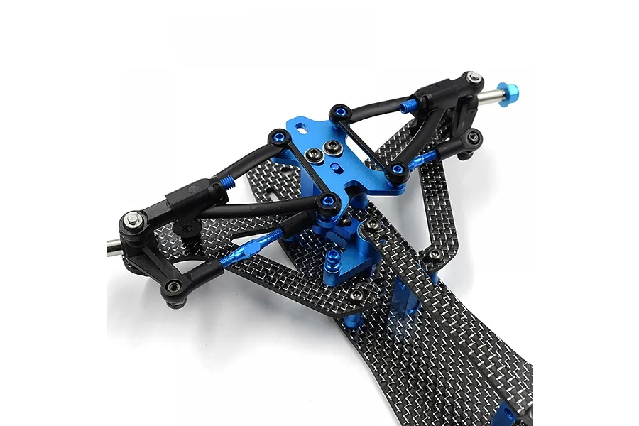 Yeah Racing Carbon Fibre 2.0mm Front Stiffener - Silver image 2