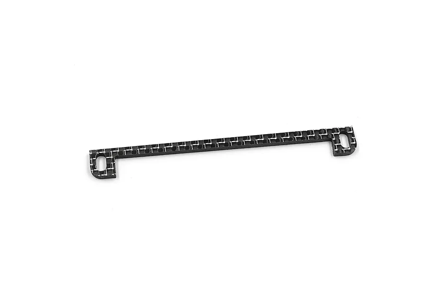 Yeah Racing Carbon Fibre 2.0mm Battery Side Stopper - Silver image 1