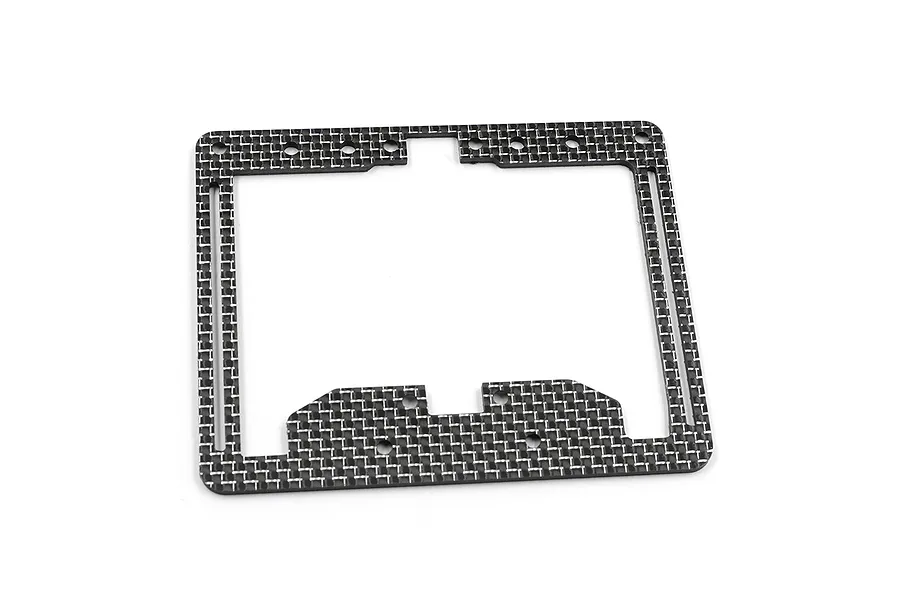 Yeah Racing Carbon Fibre 2.0mm Rear Suspension Plate - Silver image 3