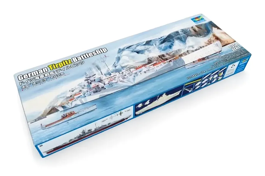 Trumpeter 1/350 German Tirpitz Battleship Scaled Plastic Model Kit image 131998