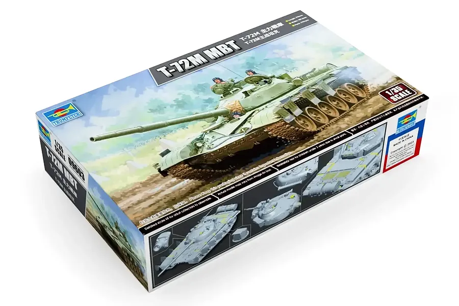Trumpeter 1/35 T-72M MBT Tank Scaled Plastic Model Kit image 132003