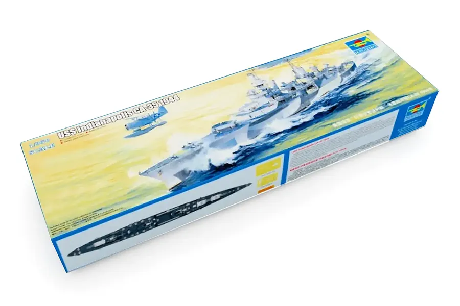 Trumpeter 1/350 USS Induanapolis CA-35 1944 Heavy Cruiser Plastic Model Kit image 132007