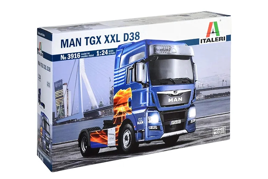 Italeri 1/24 MAN TGX XXL D38 Truck Scaled Plastic Model Kit image 132009