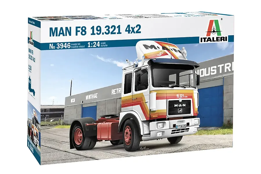 Italeri 1/24 Man F8 19.321 Truck Scaled Plastic Model Kit image 132016