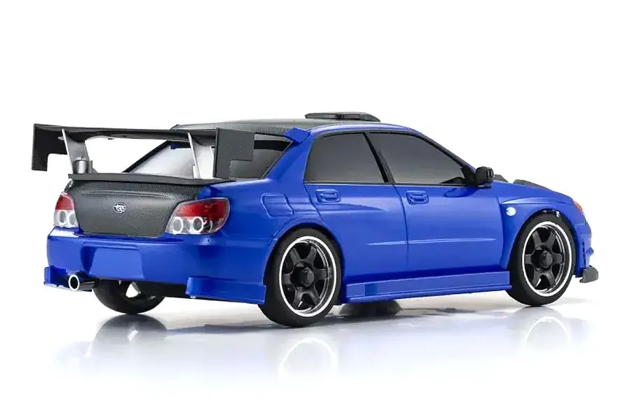 Kyosho Mini-Z Subaru Impreza WRX with GT Wing ASC Painted Body Shell - Blue image 132169