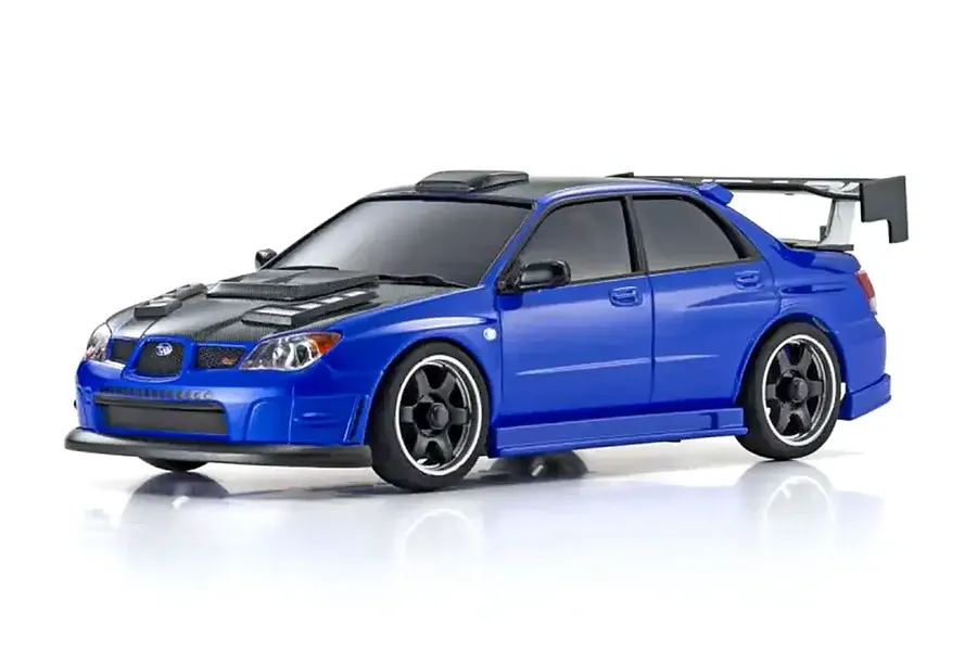 Kyosho Mini-Z Subaru Impreza WRX with GT Wing ASC Painted Body Shell - Blue image 132170