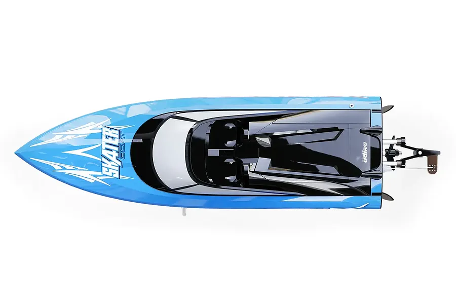 UDI Skater 13&amp;quot; RC Speed Boat Deep V RTR - Blue image 132209