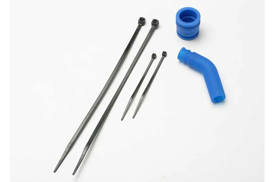 Traxxas Blue Exhaust Pipe Seal &amp;amp; Silencer image 13223