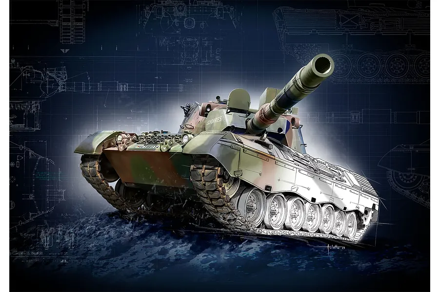 Revell 1/35 Leopard 1 A1A1-A1A4 Tank Scaled Plastic Model Gift Set Kit image 132273