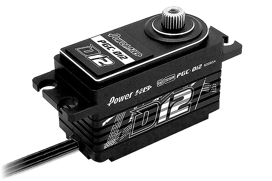 Power HD Silver Aluminium D12 Low Profile HV Coreless 12.5kg 7.4v Metal Geared Servo image 132316