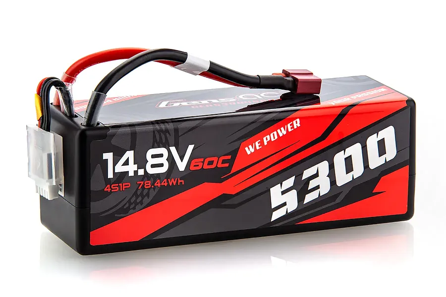 Gens Ace 14.8v 5300mAh 60C Hard Case LiPo Battery w/ Dean Connector image 132323