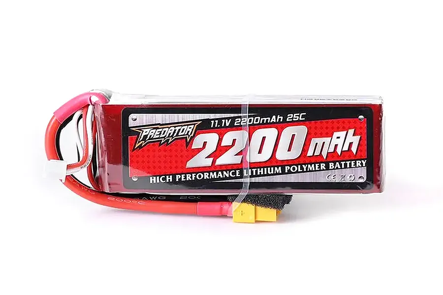 FMS Predator 11.1V 2200mAh 25C 3S Soft Case LiPo Battery image 132328