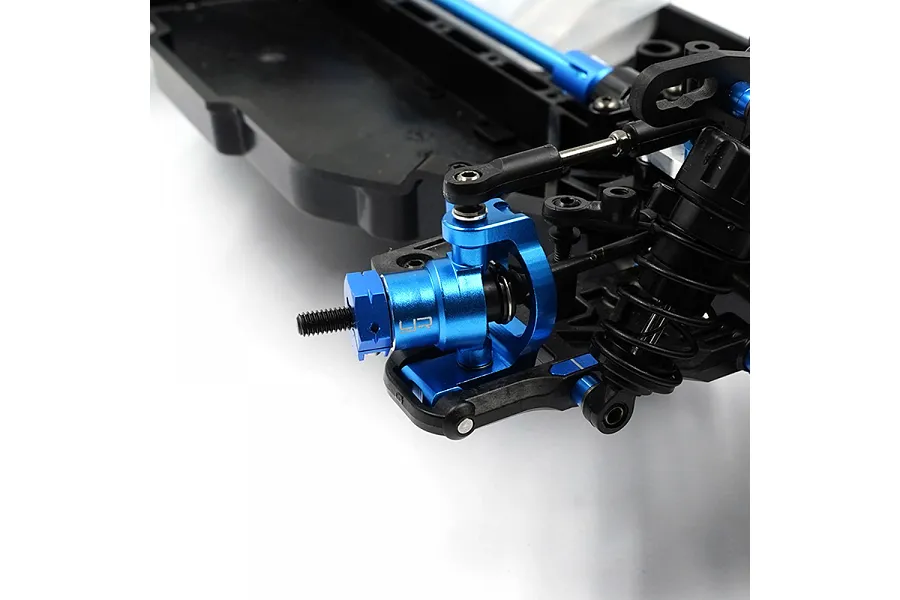 Yeah Racing Aluminium Steering Conversion Kit - Blue image 132445