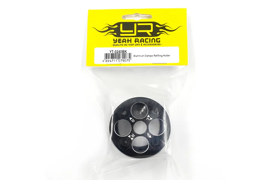Yeah Racing Aluminium Adjustable Shock Absorber Refilling Holder - Black image 132469