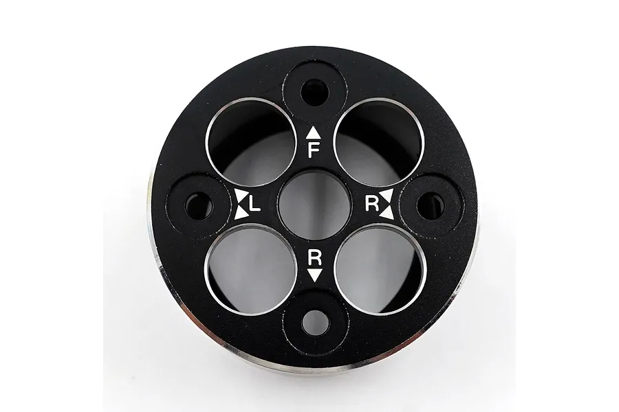 Yeah Racing Aluminium Adjustable Shock Absorber Refilling Holder - Black image 132472