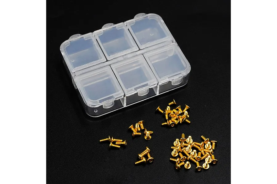 Yeah Racing Stainless Steel RC28R Assorted Screw Set - Gold Plated image 1