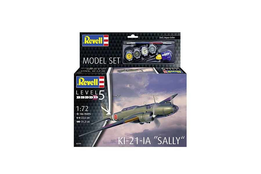 Revell 1/72 Mitsubishi KI-21-LA &amp;quot;Sally&amp;quot; Long Range Bomber Scaled Plastic Model Kit image 132488