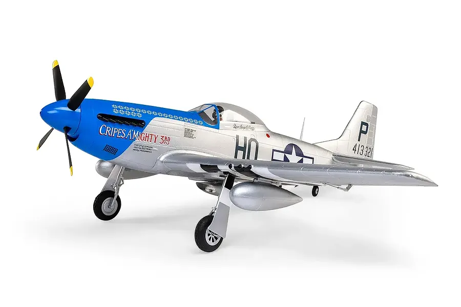 E-Flite RC Plane P-51D Mustang “Cripes A’Mighty 3rd” 1.2m Warbird BNF Basic with AS3X and Safe Select Technology image 132550