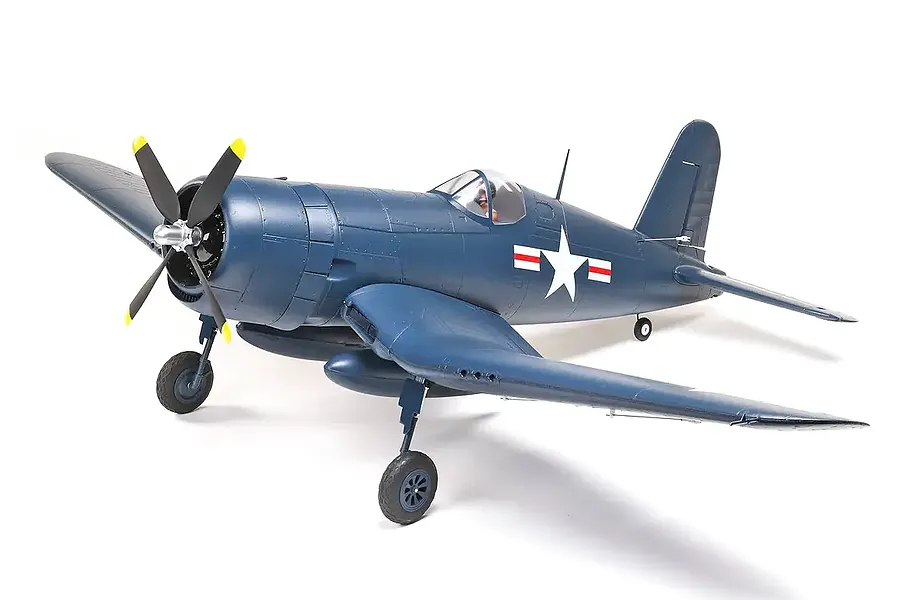 E-Flite RC Plane F4U-4 Corsair 1.2m Warbird BNF Basic with AS3X and Safe Select Technology image 132571
