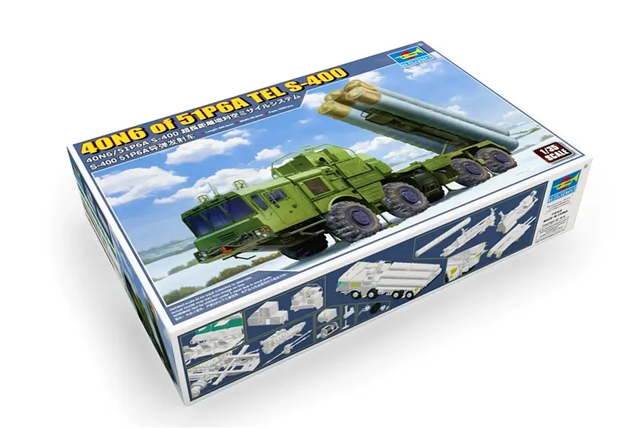Trumpeter 1/35 Russian 40N6 of 51P6A TEL S-400 Truck Scaled Plastic Model Kit image 132603