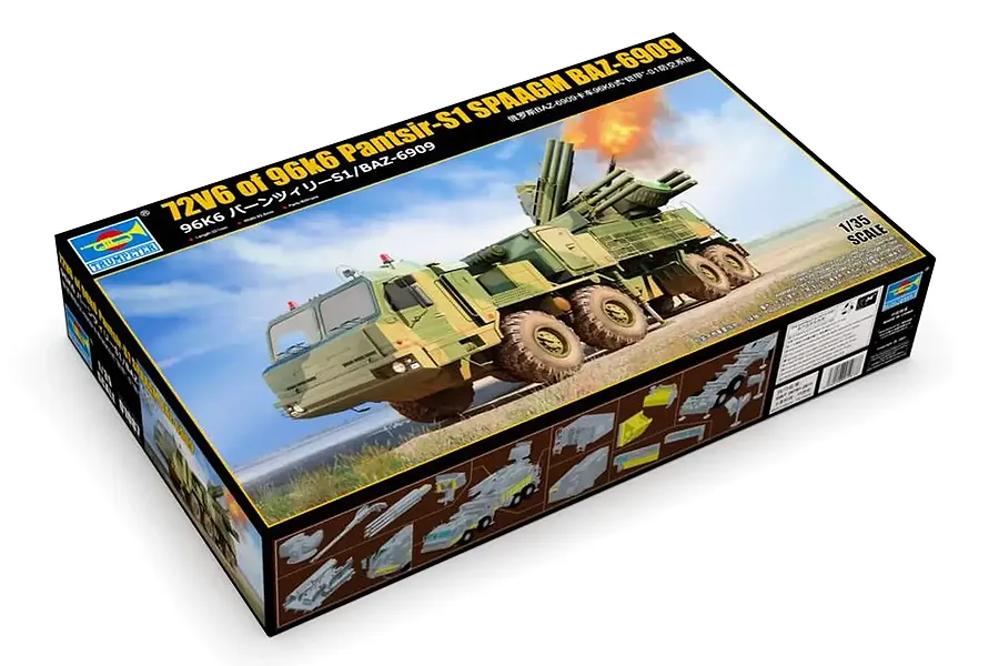 Trumpeter 1/35 Russian BAZ-6909 96K6 -S1 Air Defence System Model Kit image 132608
