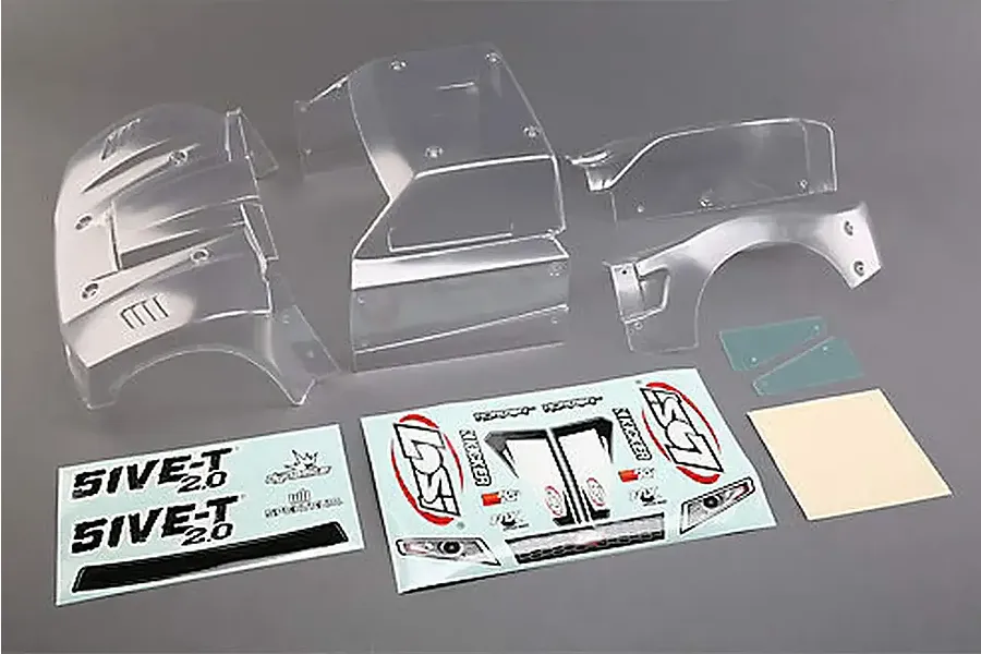 Losi 5IVE-T 2.0 Complete Unpainted Body Shell Set image 132620