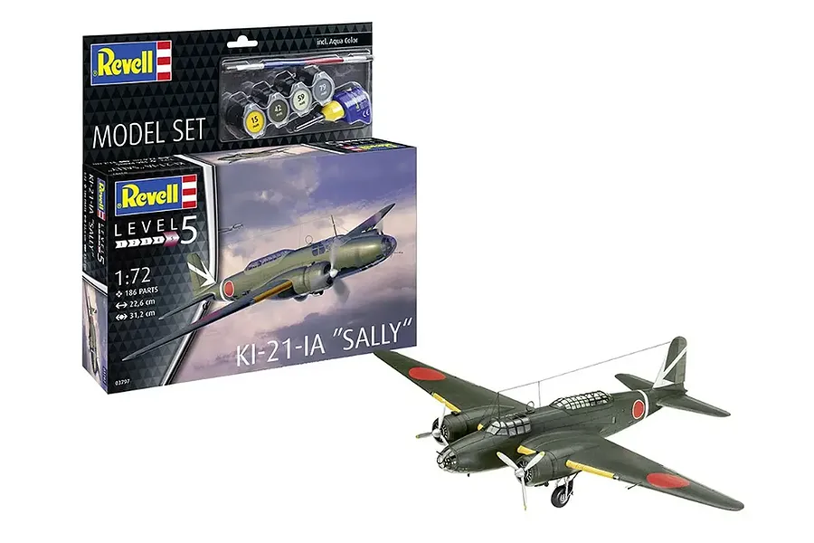 Revell 1/72 Mitsubishi KI-21-LA &amp;quot;Sally&amp;quot; Long Range Bomber Scaled Plastic Model Kit image 132646