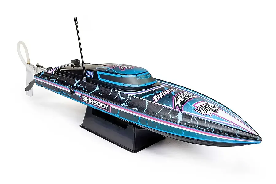 Pro Boat Recoil 2 Shreddy 18&amp;quot; Deep-V Brushless Electric RTR RC Speed Boat - Black image 132685
