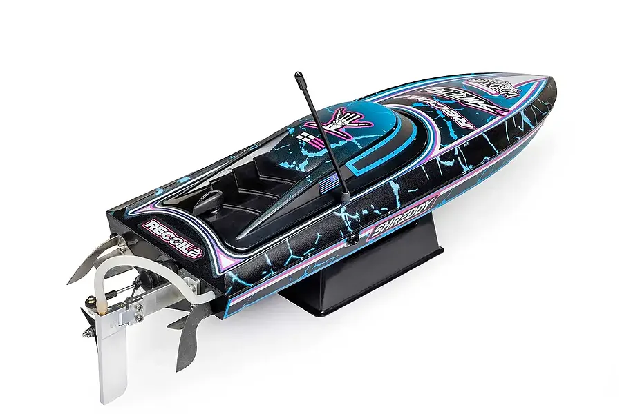 Pro Boat Recoil 2 Shreddy 18&amp;quot; Deep-V Brushless Electric RTR RC Speed Boat - Black image 132687